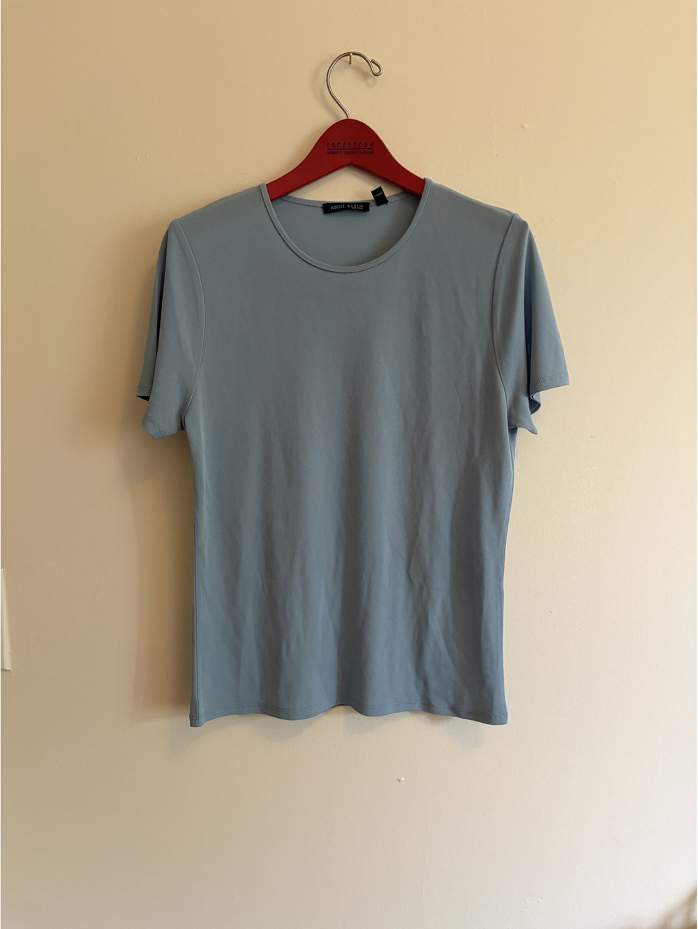 Vintage Silk Slinky Blue Shirt